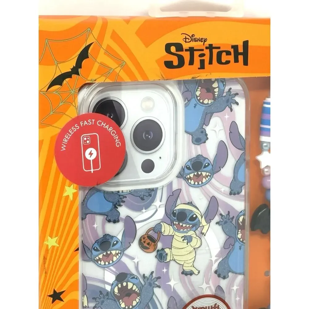 Disney Stitch Halloween Skinnydip iPhone 16 Pro Max Hard Case Beaded Strap NIP